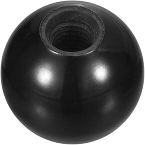 uxcell Threaded Ball Knobs, M10 Female Thread Phenolic Thermoset Ball Knob 32mm Dia Round Operation Ball Handles for Machine Lever Handle, Black