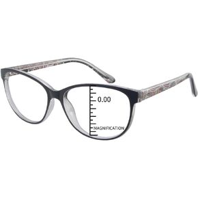 ProEyes Scorpio, Progressive Multifocal Blue Light Blocking Readers, Anti-Reflective Resin Lens, 0 Power on Top Lens