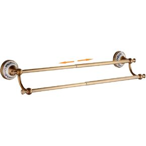 Toilet Brush with Holder for Bathroom Antique Bronze Wall Mounted Toilet Wall Mounted Bathroom Hardware Accessories,Porcelain Design
