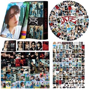 160Pcs Stray Kids ATE Album Photocards Set Kpop Stray Kids 55Pcs ATE Photocards and 105Pcs Stray Kids ATE Sticker Pack Kpop Lomo Cards Cute Stickers for Water Bottles Scrapbook Laptop Stray Kids Merch