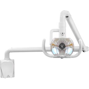 US 50W Wall Hanging Halogen Surgical Oral Lamp Shadowless Exam Lamp Cold Light with Arm for 22mm