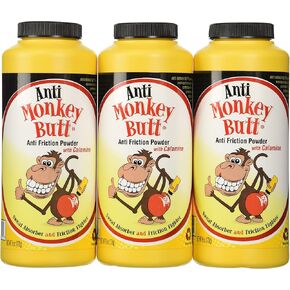 Anti-Monkey Butt Powder Anti-Friction Plus Sweat Absorber (3 pack)