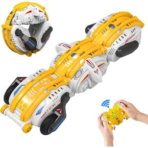 Remote Control Car, RC Stunt Snake Car 360° Roll with Hand Gesture Sensing and Touch Rotation, Super Fast Racing Car for Christmas Birthday Gift, Indoor/Outdoor Toys for 6-12 Year Old Boys Girls -Blue