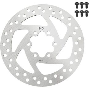 140mm Disc Brake Rotor Stainless Steel Electric Scooter Brake Disc Compatible with Ninebot,KUGOO, Speedway, Zero