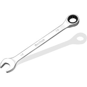 DURATECH 15/16" Ratcheting Combination Wrench, SAE, 72-Tooth, 12-Point, CR-V Constructed with Mirror Polish