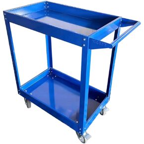 Heavy Duty Service Utility Cart,2 Shelf Steel, 800-Pound Capacity, 35.6 x 18.1x38-Inch