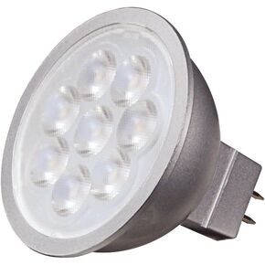 Satco S9496 6.5W LED MR16 LED 3000K 40' Beam Spread GU5.3 Base 12V Light Bulb