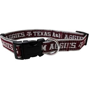 Pets First Collegiate Pet Accessories, Dog Collar, Texas A&M Aggies, Medium