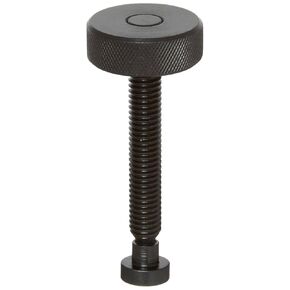 TE-CO 31343L Knurled Knob Swivel Screw Clamp with Large Pad Black Oxide, 3/8-16 Thread x 2-25/41" Lg (2-Pack)