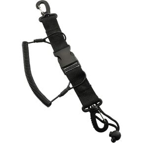 TAODAN Scuba Diving Camera Anti-Lost Lanyard Strap Loss Proof Spring Coil Rope with Clips and Quick Release Buckle for Underwater Diving Tool