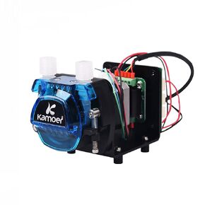 Small stepper peristaltic pump 12V with speed control Kamoer KCM-ODM Low Noise Adjustable High flow rate lab liquid dosing pump with driver board power adapter 10~452 mL/min
