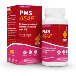 Redd Remedies PMS ASAP | Includes Cramp Bark & Dong Quai | 30 Servings