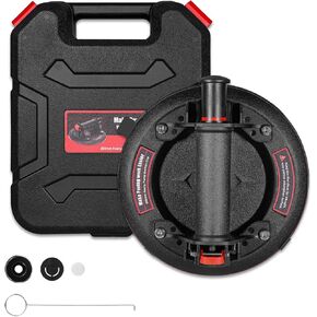 Glass suction cup 8"-662lbs Max Load Industrial Heavy Duty Vacuum Suction Cups for Moving Large Glass Metal Ceramic Tile Windshield with Storage Case(1pack)