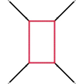 VERAMI Adjustable Strike Zone Target for Baseball Softball net, 9 Hole Throwing Pitching Hitting Batting Catching Practice Target, Pitcher Accuracy Training Aids