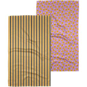GEOMETRY Halloween Kitchen Towels - Quick Dry Microfiber Halloween Dish Towels for Kitchen Drying - Premium Quick Dry Towel (Boo Bash, 18" x 30" (2-Pack Set))