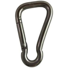 US Stainless Stainless Steel 316 Spring Hook No Eye with Flat Top 3/8" (10mm) Marine Grade