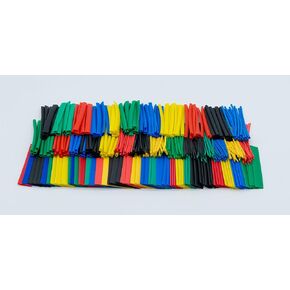 SummitLink 410 Pcs Assorted Heat Shrink Tubing Wrap Sleeve Set Combo Tube 5 Colors 10 Sizes