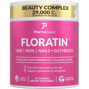 Hair, Skin, and Nails Vitamins for Women with Biotin | Collagen | Keratin | Probiotics - Biotin Vitamins & Hair Vitamins to Grow Longer, Fuller Hair and Nails | Hair Growth Supplement 2 pack
