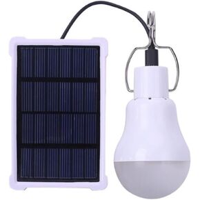 Solar Light Bulbs, Portable Outdoor Light-Operated Control Solar Tent Light with Rechargeable Battery for Chicken Coop Camping Hiking