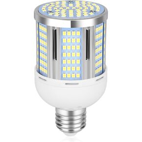 400W Equivalent LED Corn Light Bulb 6000 Lumen Led Corn Bulb 50W Super Bright 5000K Daylight White E26/E27 Base LED Light Bulb for Home Garage Lighting Garage Backyard Office Household