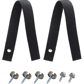 2 Pcs Pontoon Boat Ladder Strap, 20 Inch Uv Resistant Boat Ladder Strap with Snap and Screw Stud, Pontoon Boat Accessories for Secure Your Folding Boat Ladder