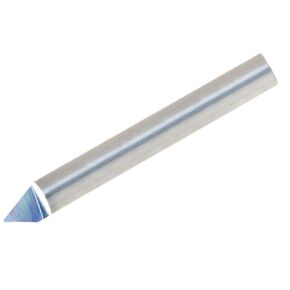LMT Onsrud 37-01 Solid Carbide Engraving Tool, Uncoated (Bright) Finish, 1 Flute, 0.005" Tip Diameter, 60 Degree, 1/4" Shank Diameter, 2" Overall Length (Pack of 1)