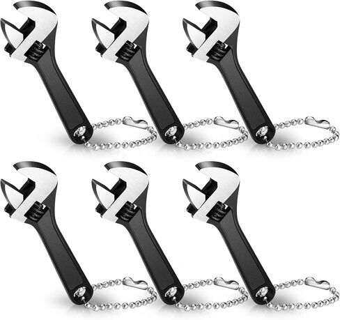 Chumia Adjustable 2.5 Inch Carbon Steel Wrench, Black, 3 Pieces in Saudi Arabia