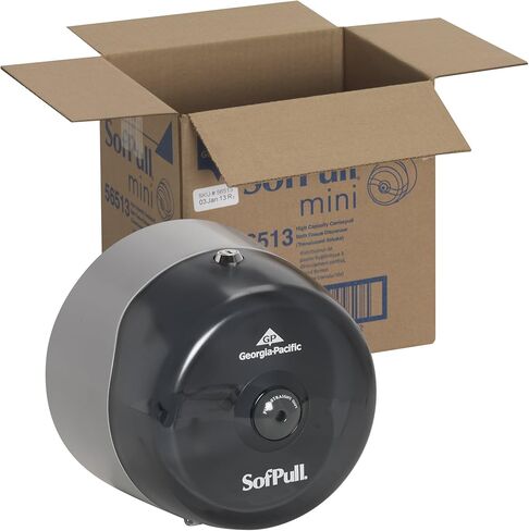 موزع ورق التواليت Sofpull Centerpull من GP PRO (جورجيا والمحيط الهادئ)، دخان شفاف، 56501، 10.500 بوصة عرض × 6.750 بوصة عمق × 10.500 بوصة ارتفاع in Kuwait