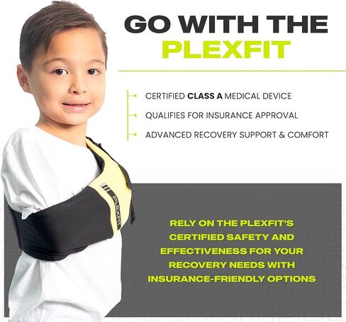 Athletic Arm Sling Class A Medical Device - Shoulder Sling Immobilizer for Injury Support - For Elbow & Wrist Too - Men & Women (Large Left, Yellow & Black) in Saudi Arabia