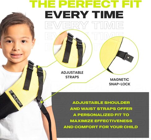 Athletic Arm Sling Class A Medical Device - Shoulder Sling Immobilizer for Injury Support - For Elbow & Wrist Too - Men & Women (Large Left, Yellow & Black) in Saudi Arabia