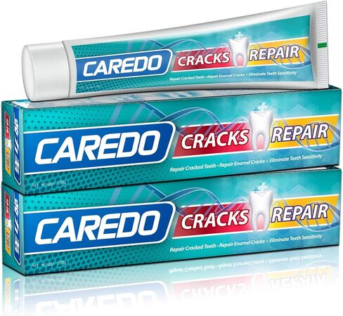 Healing Teeth Crack Toothpaste, The ONLY Toothpaste Repairing Cracked Teeth Enamel Cracks, Cure Tooth Sensitivity, Remove Pigment in Crack 100g 2 Counts As Mother's day Gift in Saudi Arabia