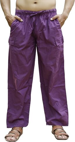 SARJANA HANDICRAFTS Mens Womens Unisex Cotton Cargo Pants Harem Yoga Trousers Boho Pants in Saudi Arabia