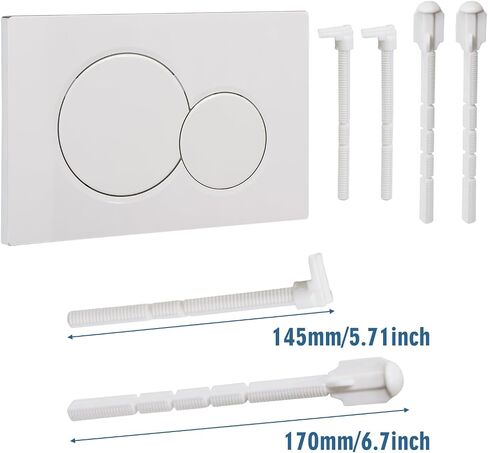 Dual Flush Actuator Plate for Wall Hung Toilet tank, Compatible with Geberit Sigma01 115.770.21.5 Hidden Water Tank Panel with Dual Flush Buttons, Durable Plastic Flush Plate in Saudi Arabia