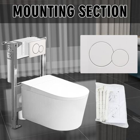 Dual Flush Actuator Plate for Wall Hung Toilet tank, Compatible with Geberit Sigma01 115.770.21.5 Hidden Water Tank Panel with Dual Flush Buttons, Durable Plastic Flush Plate in Saudi Arabia