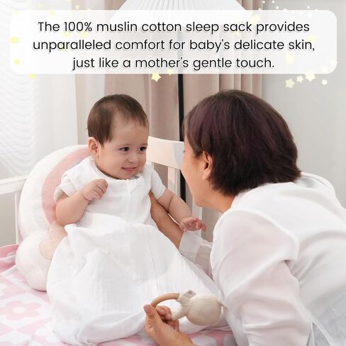 PHF Soft Muslin Cotton Baby Sleep Sack 18-24 Months, 2 Pack 100% Cotton Sleeping Sack for Summer, 0.5 TOG Baby Wearable Blankets with 2-Way Zipper, Sleep Sacks for Boys Girls Newborn, Woodland in Saudi Arabia