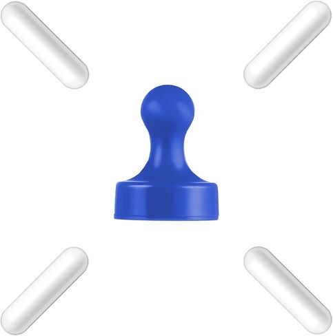 4 Pcs 30mm(1.8 inch) PTFE Magnetic Stirrer Mixer Stir Bar,Laboratory Bar,Stir Plate Bar + Blue Stir Bar Retriever, Magnetic Retriever in Saudi Arabia