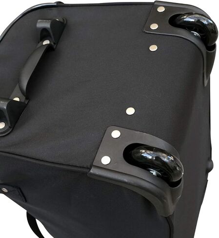 Denco 22-inch Wheeled Duffel Bag, Black, Large in Saudi Arabia