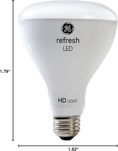 GE Refresh LED Indoor Floodlight Bulbs, HD Light, 10.5 Watt (65 Watt Equivalent) Daylight, Medium Base, Dimmable (2 Pack) in Saudi Arabia