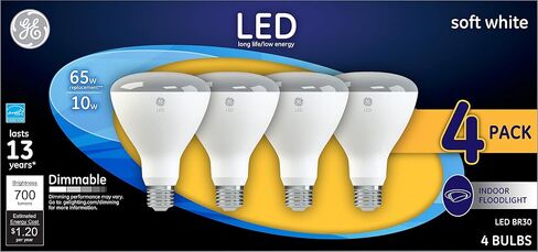 GE Refresh LED Indoor Floodlight Bulbs, HD Light, 10.5 Watt (65 Watt Equivalent) Daylight, Medium Base, Dimmable (2 Pack) in Saudi Arabia