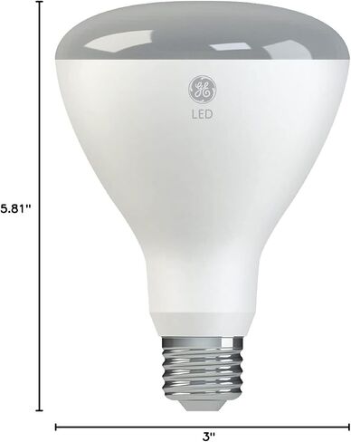 GE Refresh LED Indoor Floodlight Bulbs, HD Light, 10.5 Watt (65 Watt Equivalent) Daylight, Medium Base, Dimmable (2 Pack) in Saudi Arabia