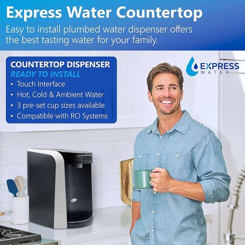 Express Water Elite RO Reverse Osmosis Alkaline Water Filtration System – Quick Twist Filter Change 9 Stage RO Water Filter– Under Sink Water Filter with Alkaline Filter for Essential Minerals 100 GPD in Saudi Arabia