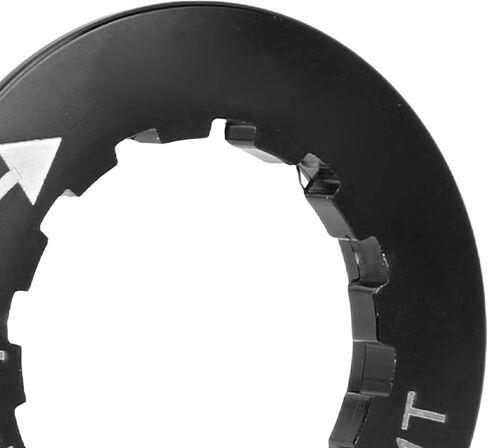 VBESTLIFE Cassette Lockring, Bike Flywheel Lock Cover Aluminum Alloy Cassette Flywheel Locking Cover for MTB Road Bike(Black) in Saudi Arabia