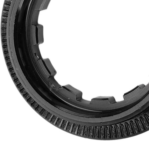 VBESTLIFE Cassette Lockring, Bike Flywheel Lock Cover Aluminum Alloy Cassette Flywheel Locking Cover for MTB Road Bike(Black) in Saudi Arabia