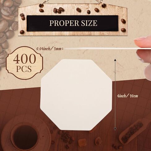 TaoBary 400 Pcs Cardboard Paper Coasters Bulk, Disposable Coasters 4 Inch White Coasters for Drinks Arts DIY Crafts Bar Wedding(Flower) in Saudi Arabia