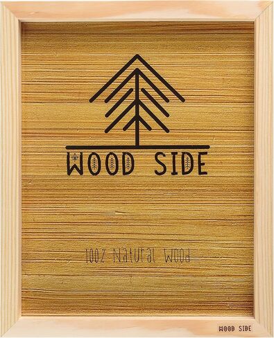 Wooden Picture Frames 8x10 Inch with Real Glass - Set of 2-100% eco Unfinished Wood - Thick Borders - Natural Wood Color for Wall mounting and Tabletop Photo Frame in Saudi Arabia