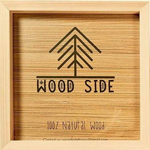 Wooden Picture Frames 8x10 Inch with Real Glass - Set of 2-100% eco Unfinished Wood - Thick Borders - Natural Wood Color for Wall mounting and Tabletop Photo Frame in Saudi Arabia