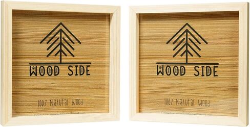 Wooden Picture Frames 8x10 Inch with Real Glass - Set of 2-100% eco Unfinished Wood - Thick Borders - Natural Wood Color for Wall mounting and Tabletop Photo Frame in Saudi Arabia