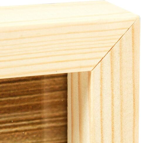 Wooden Picture Frames 8x10 Inch with Real Glass - Set of 2-100% eco Unfinished Wood - Thick Borders - Natural Wood Color for Wall mounting and Tabletop Photo Frame in Saudi Arabia