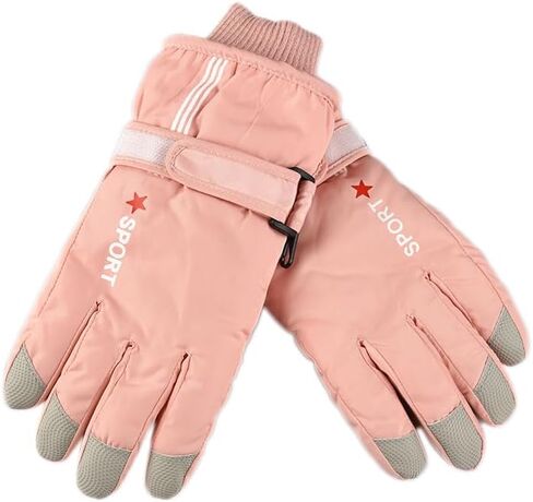 Winter-Ski-Gloves for Kids - Waterproof Warm Snow Gloves Cold-Weather Non-Slip for Skiing-Snowboarding Outdoor Sports in Saudi Arabia