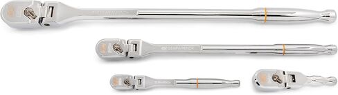GEARWRENCH 3 Piece 1/4", 3/8" and 1/2" Drive 120XP Full Polish Teardrop Ratchet Set | 81206XP in Saudi Arabia